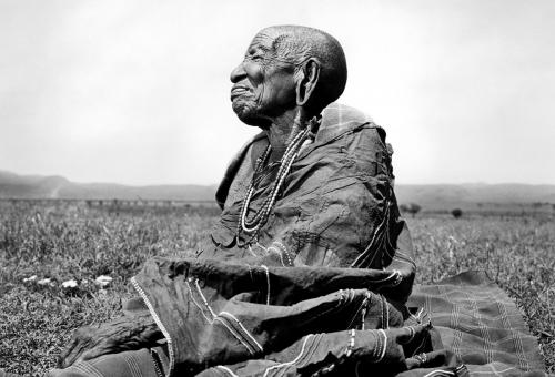 Oldest Maasai (Masai) woman, Kenya